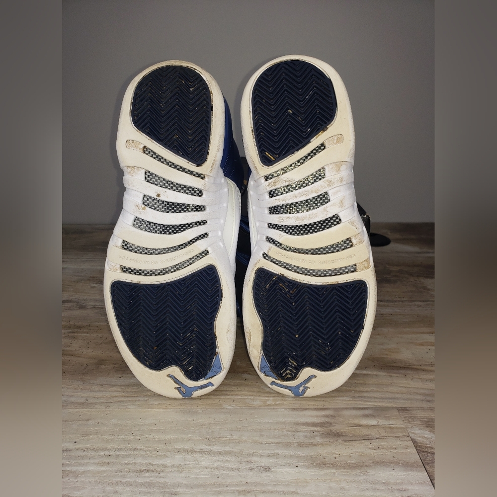 Jordan Retro 12 Kids Sneakers - Indigo and White - Picture 8 of 8